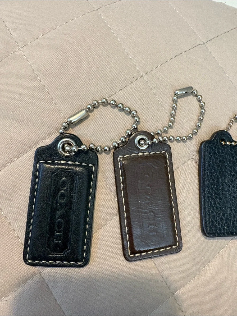Lot of 6 Authentic Coach Leather Replacement Hangtags